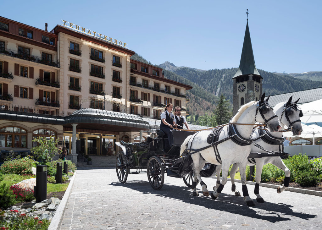Summer Horse-Drawn Carriage - Grand Hotel Zermatterhof